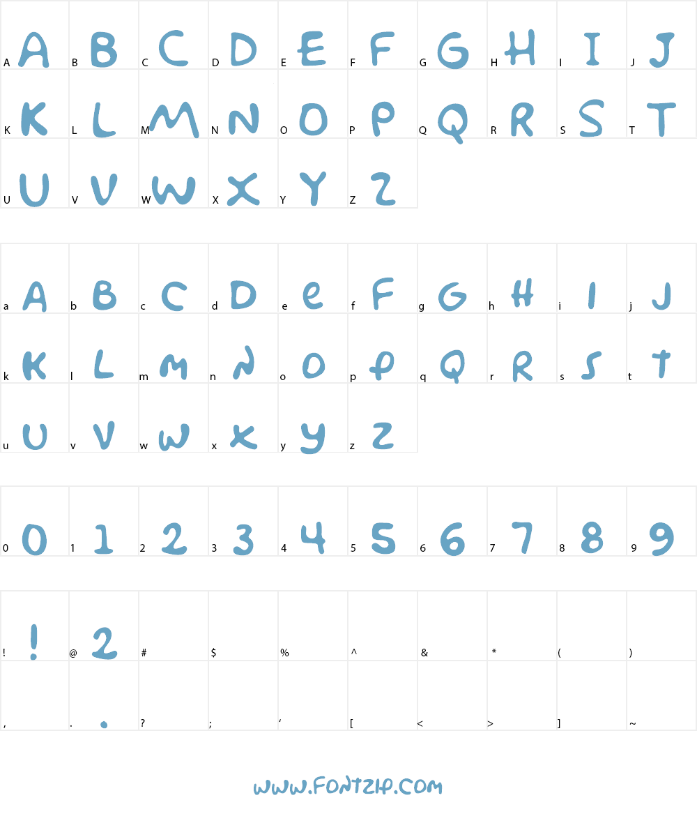 Simpsonfont Font Character
